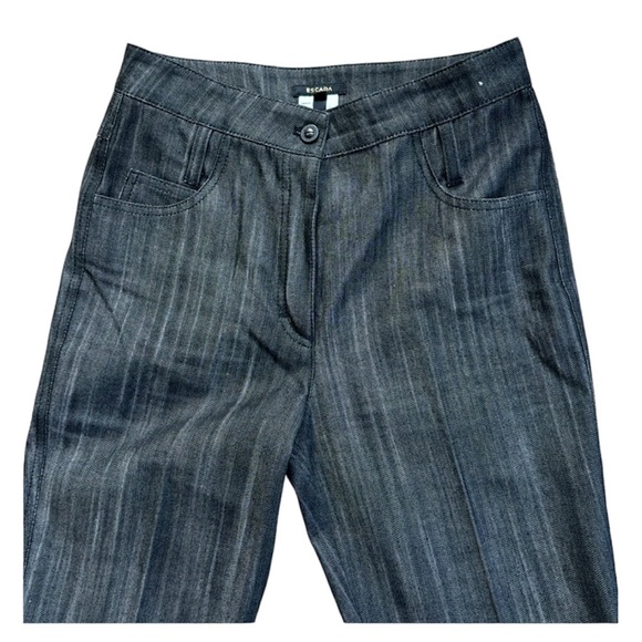 ESCADA cotton charcoal textured jeans, size 34 EU, EUC - Picture 3 of 11